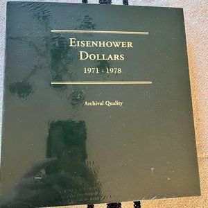 Littleton Coin Album EISENHOWER DOLLARS 1971 - 1978 Archival Quality Book LCA11